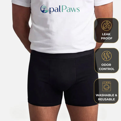 Opalpaws Men’s Washable Incontinence Boxer Briefs🎋