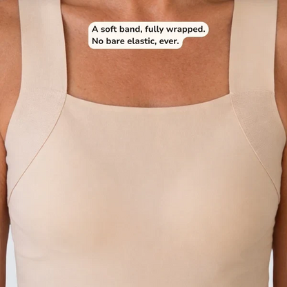 Built-In Bra Tank | Support in the front. Nothing wraps around your back