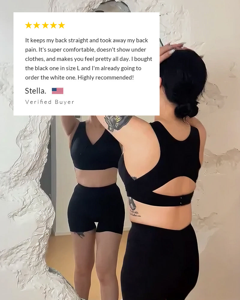 Front-Closure Cross-Back Wireless Support Bra