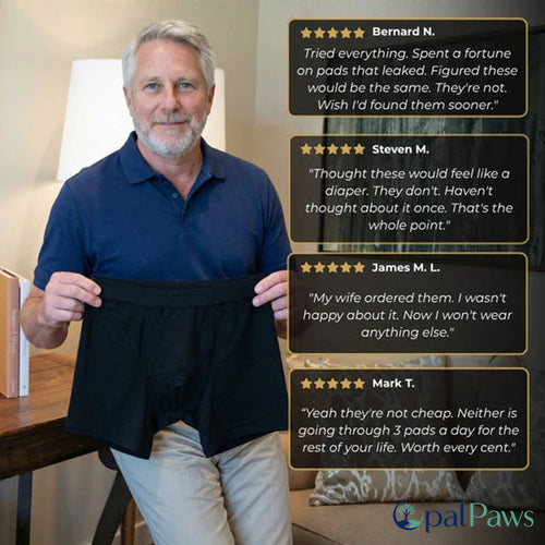 🔥🔥Top Quality|Opalpaws Men’s Washable Incontinence Boxer Briefs