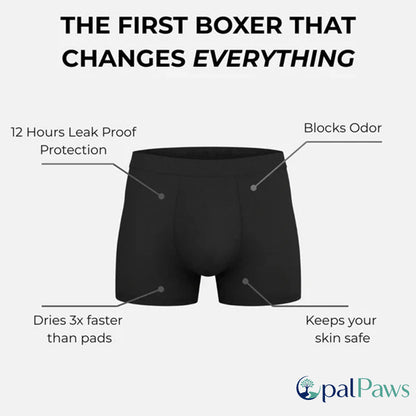 Opalpaws Men’s Washable Incontinence Boxer Briefs🎋