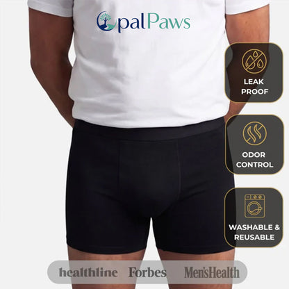 🎋Opalpaws Men’s Washable Incontinence Boxer Briefs